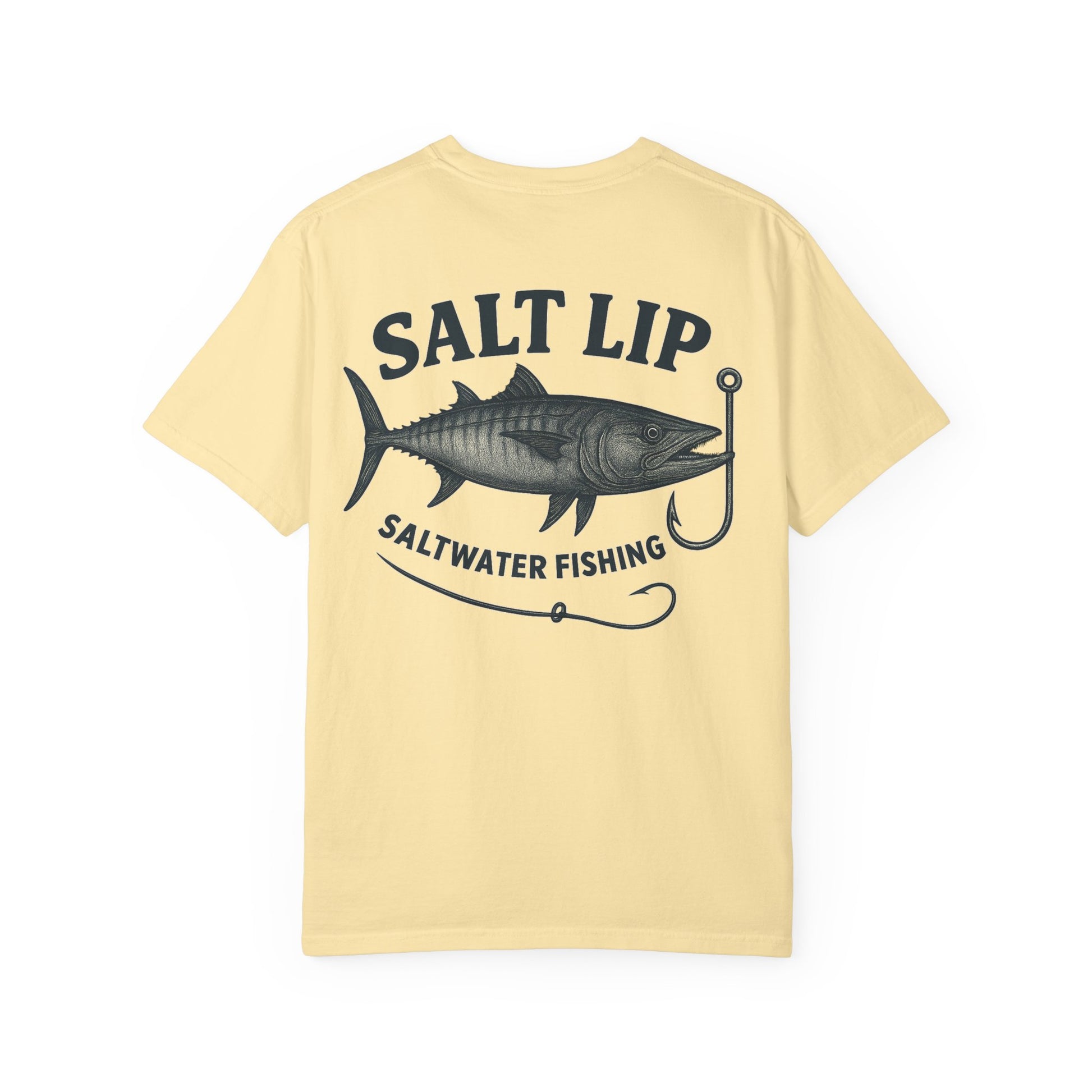 Salt Lip Fishing T-shirt - Unisex Garment-Dyed Tee, Outdoor Apparel, Fishing Gift, Casual Wear, Beach Trip Essential