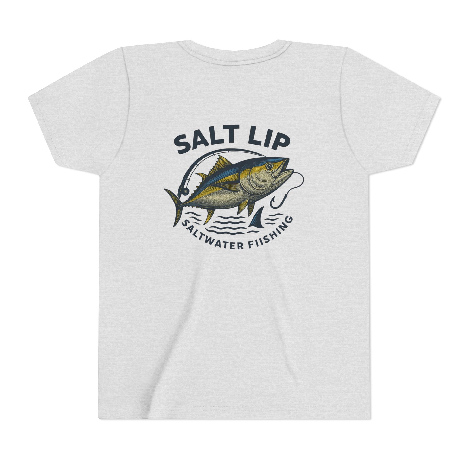 Salt Lip Youth Short Sleeve Tee - Perfect for Young Fishermen, Fishing Gifts, Casual Summer Wear, Outdoor Adventures, Saltwater Fishing Tee
