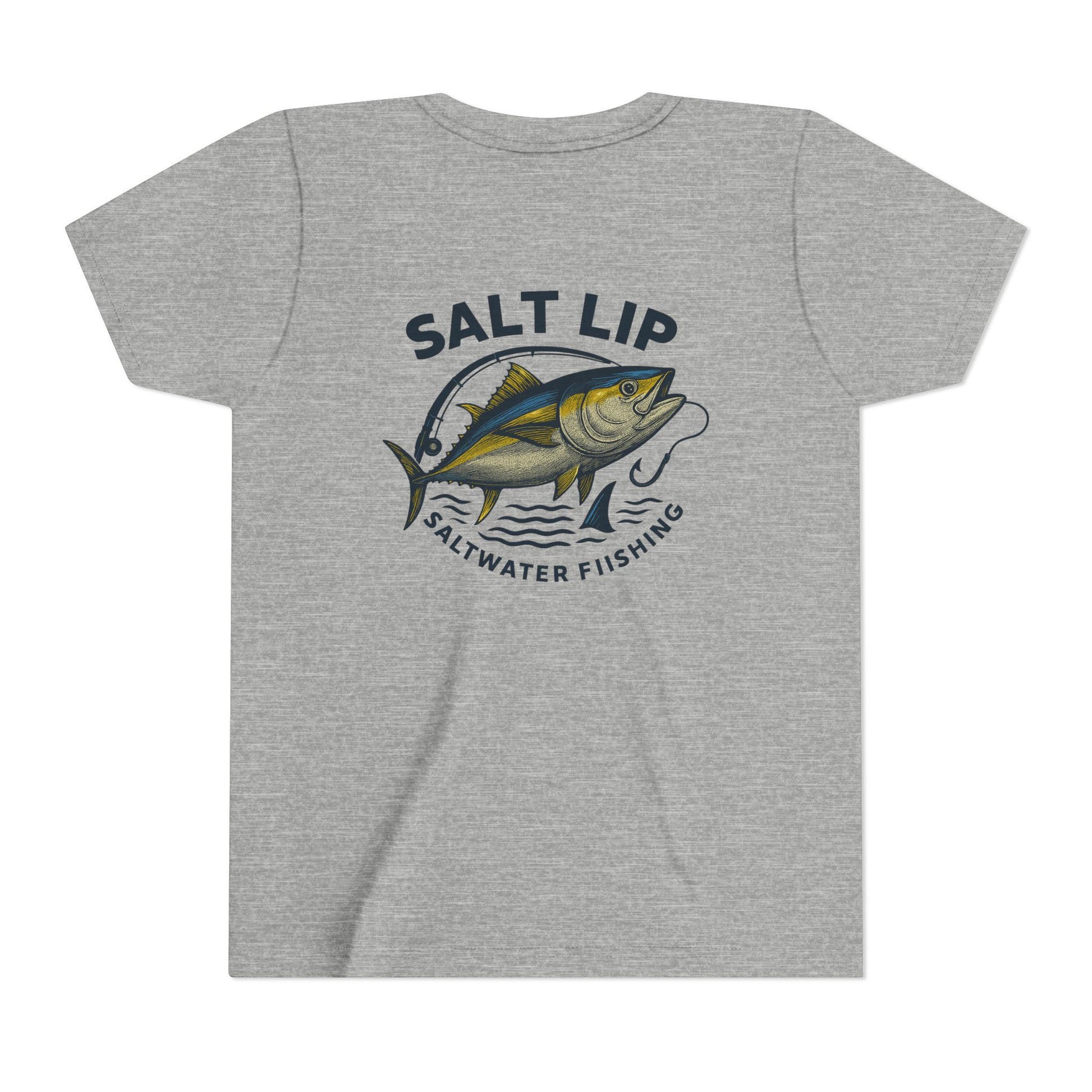 Salt Lip Youth Short Sleeve Tee - Perfect for Young Fishermen, Fishing Gifts, Casual Summer Wear, Outdoor Adventures, Saltwater Fishing Tee