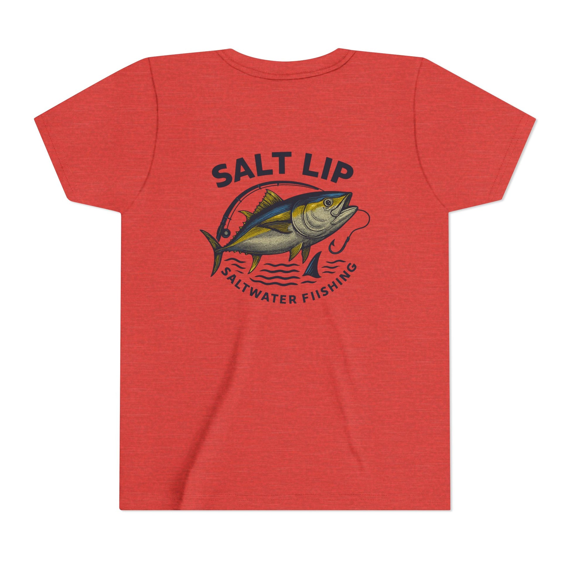 Salt Lip Youth Short Sleeve Tee - Perfect for Young Fishermen, Fishing Gifts, Casual Summer Wear, Outdoor Adventures, Saltwater Fishing Tee