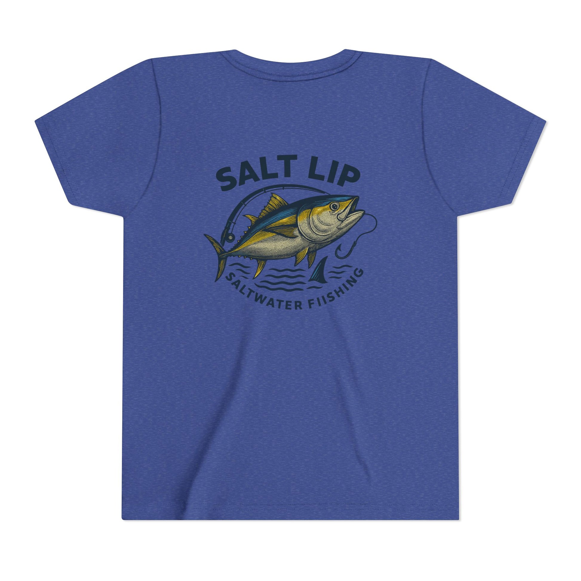 Salt Lip Youth Short Sleeve Tee - Perfect for Young Fishermen, Fishing Gifts, Casual Summer Wear, Outdoor Adventures, Saltwater Fishing Tee