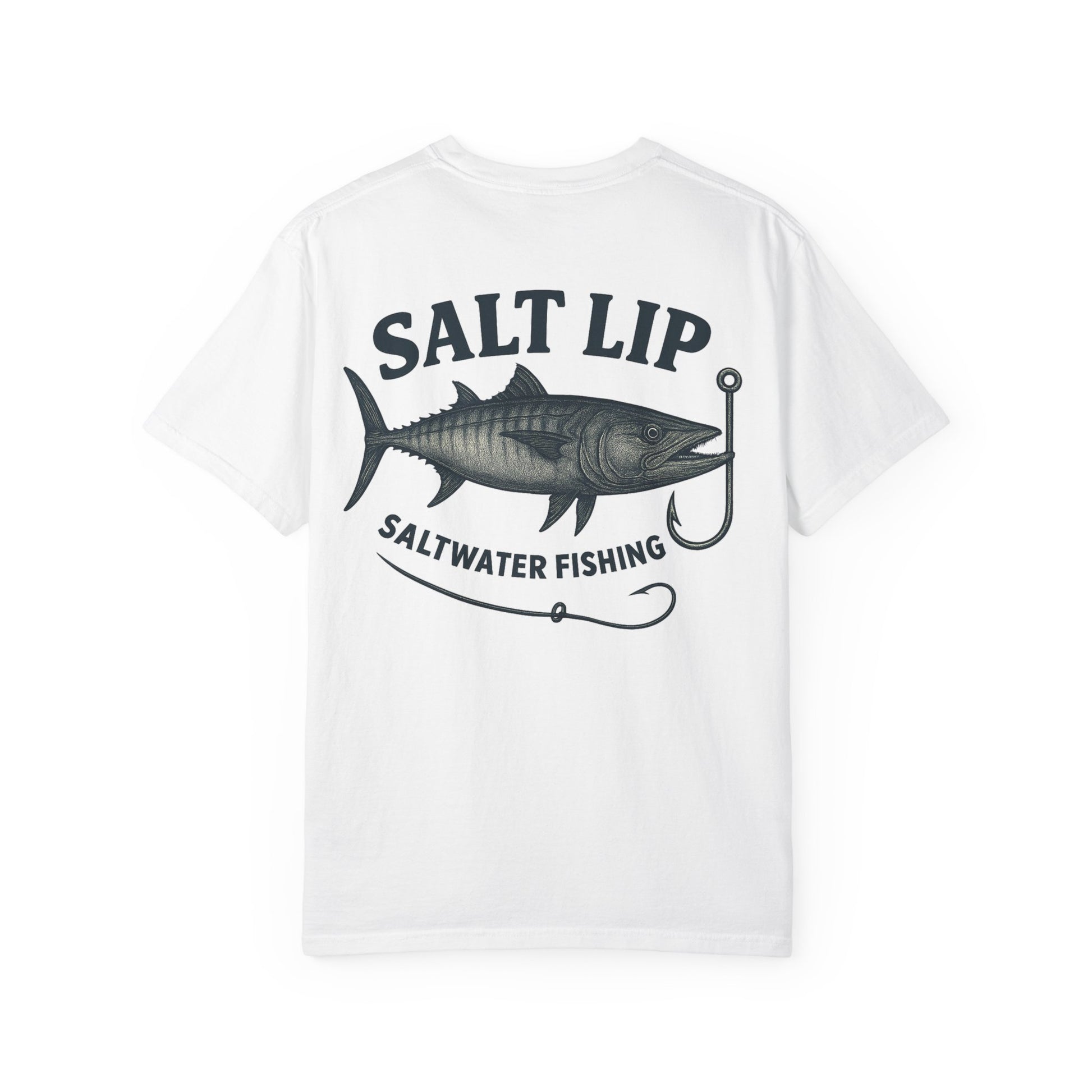Salt Lip Fishing T-shirt - Unisex Garment-Dyed Tee, Outdoor Apparel, Fishing Gift, Casual Wear, Beach Trip Essential