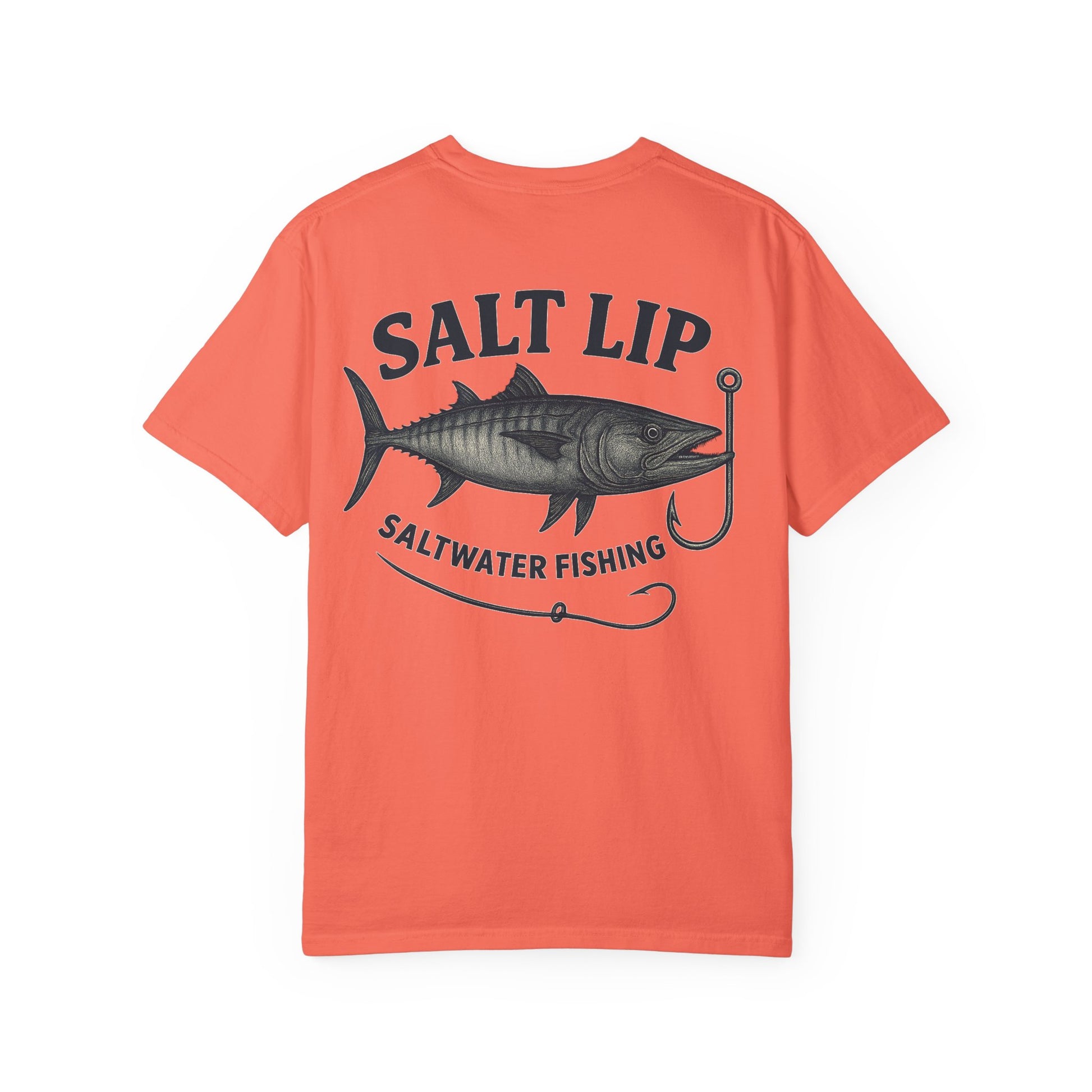Salt Lip Fishing T-shirt - Unisex Garment-Dyed Tee, Outdoor Apparel, Fishing Gift, Casual Wear, Beach Trip Essential