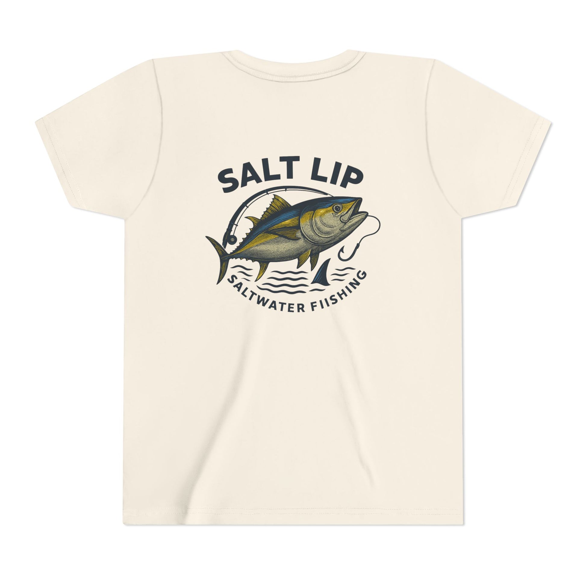 Salt Lip Youth Short Sleeve Tee - Perfect for Young Fishermen, Fishing Gifts, Casual Summer Wear, Outdoor Adventures, Saltwater Fishing Tee