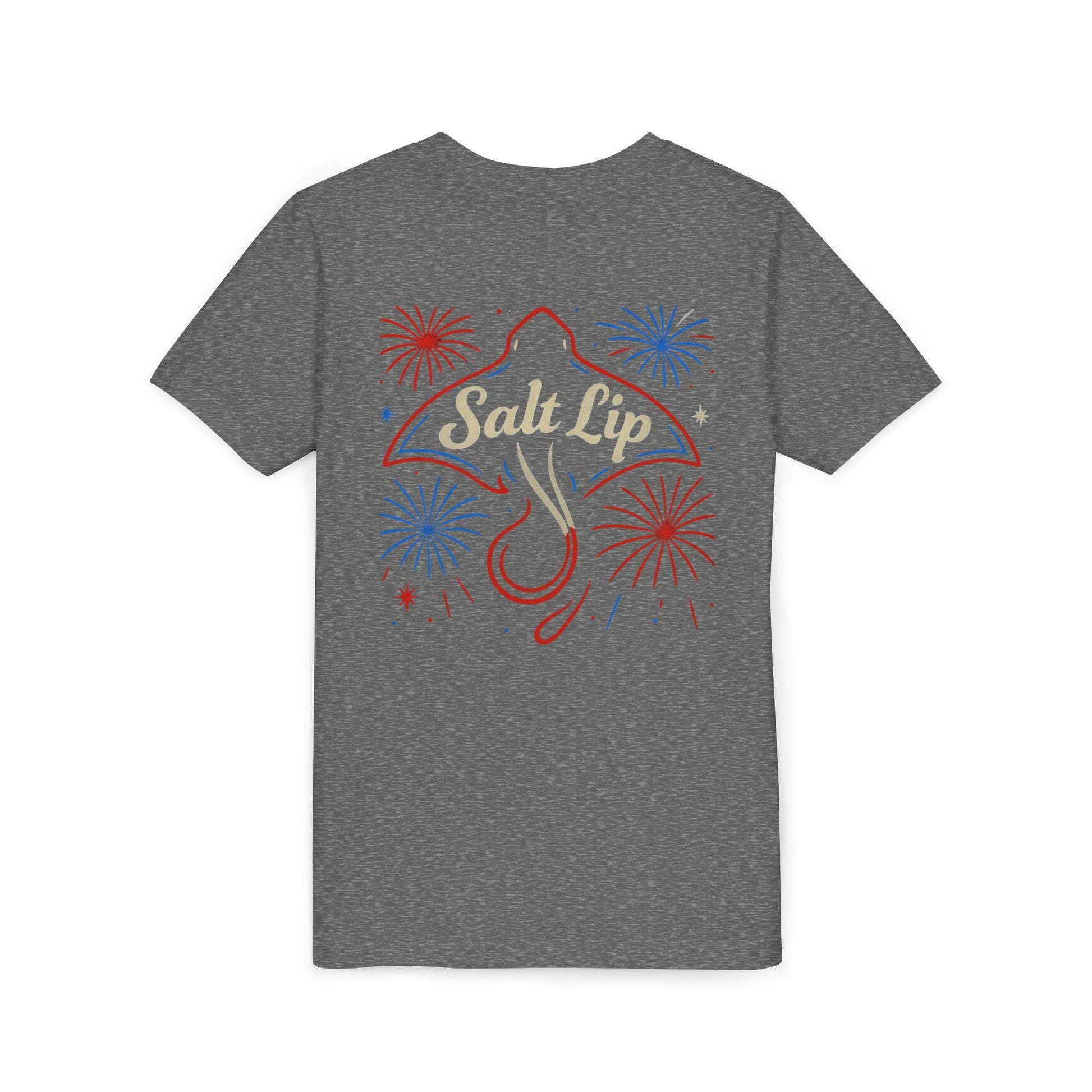 Youth Short Sleeve Tee with 'Salt Lip' Design, Perfect for Summer Days, Beach Fun, Casual Wear, Celebrations, Gift