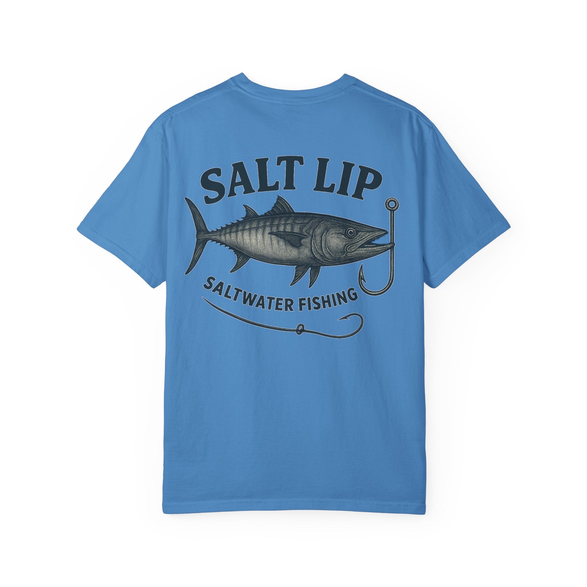 Salt Lip Fishing T-shirt - Unisex Garment-Dyed Tee, Outdoor Apparel, Fishing Gift, Casual Wear, Beach Trip Essential