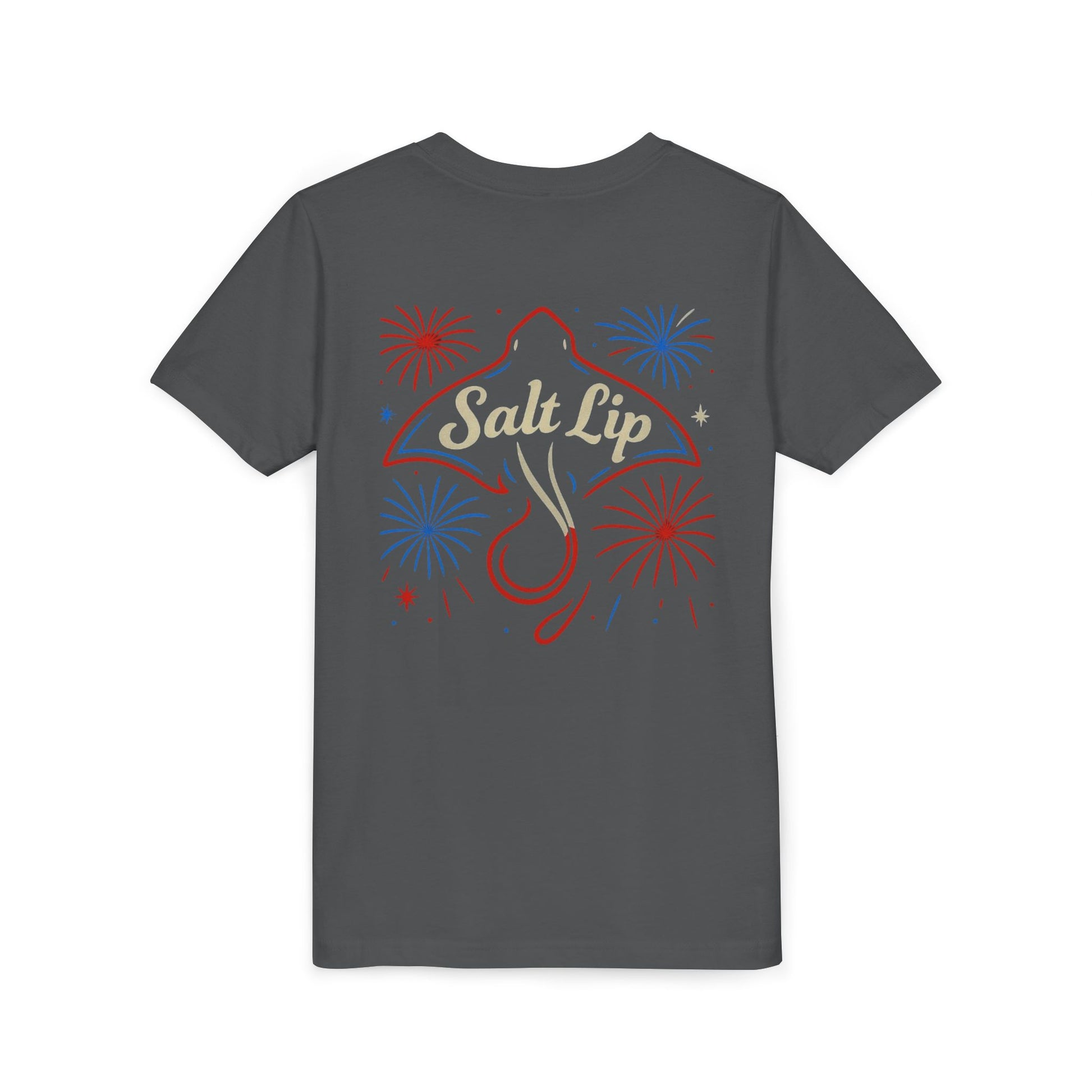 Youth Short Sleeve Tee with 'Salt Lip' Design, Perfect for Summer Days, Beach Fun, Casual Wear, Celebrations, Gift