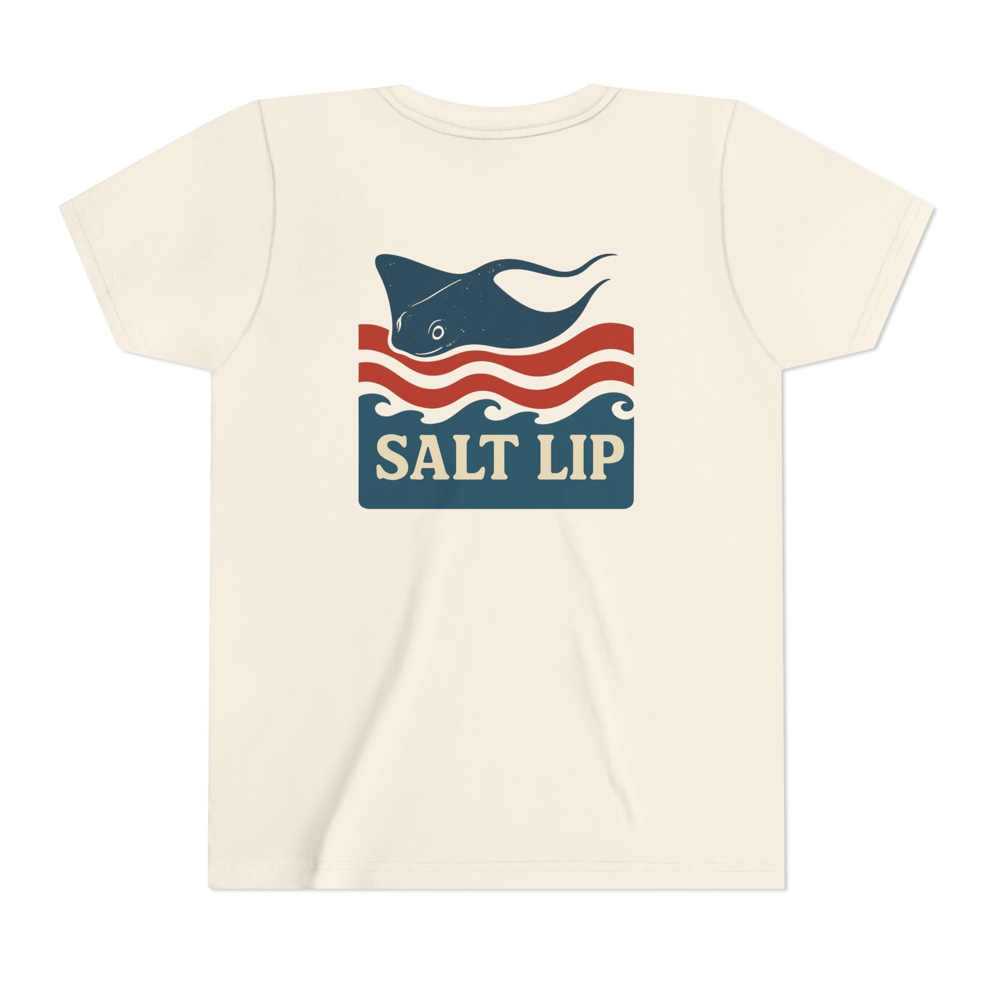 Youth Salt Lip Graphic Tee, Ocean Vibe T-Shirt for Kids, Beach Shirt, Summer Fun Outfit, Perfect for Fishing Trips, Casual Daywear