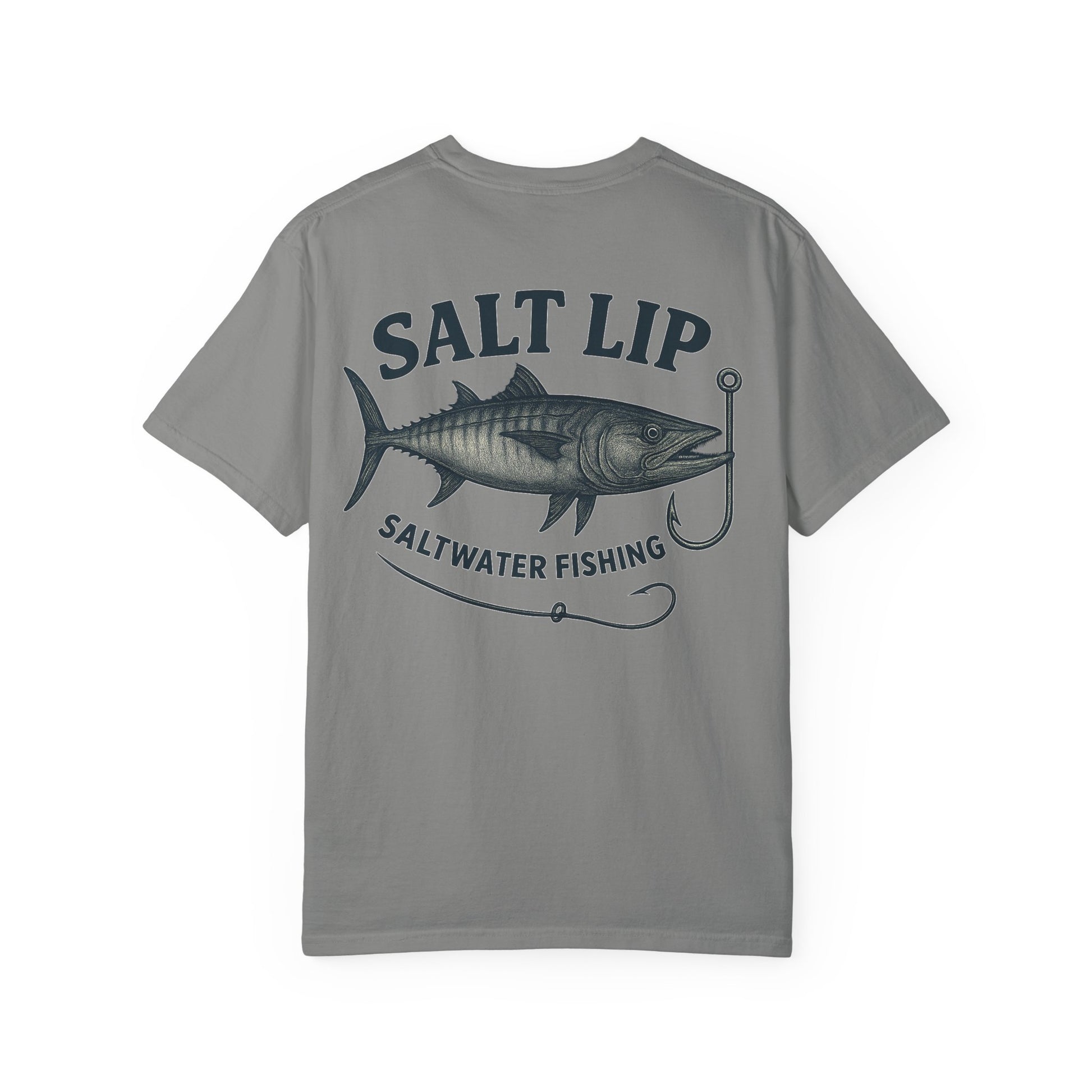 Salt Lip Fishing T-shirt - Unisex Garment-Dyed Tee, Outdoor Apparel, Fishing Gift, Casual Wear, Beach Trip Essential