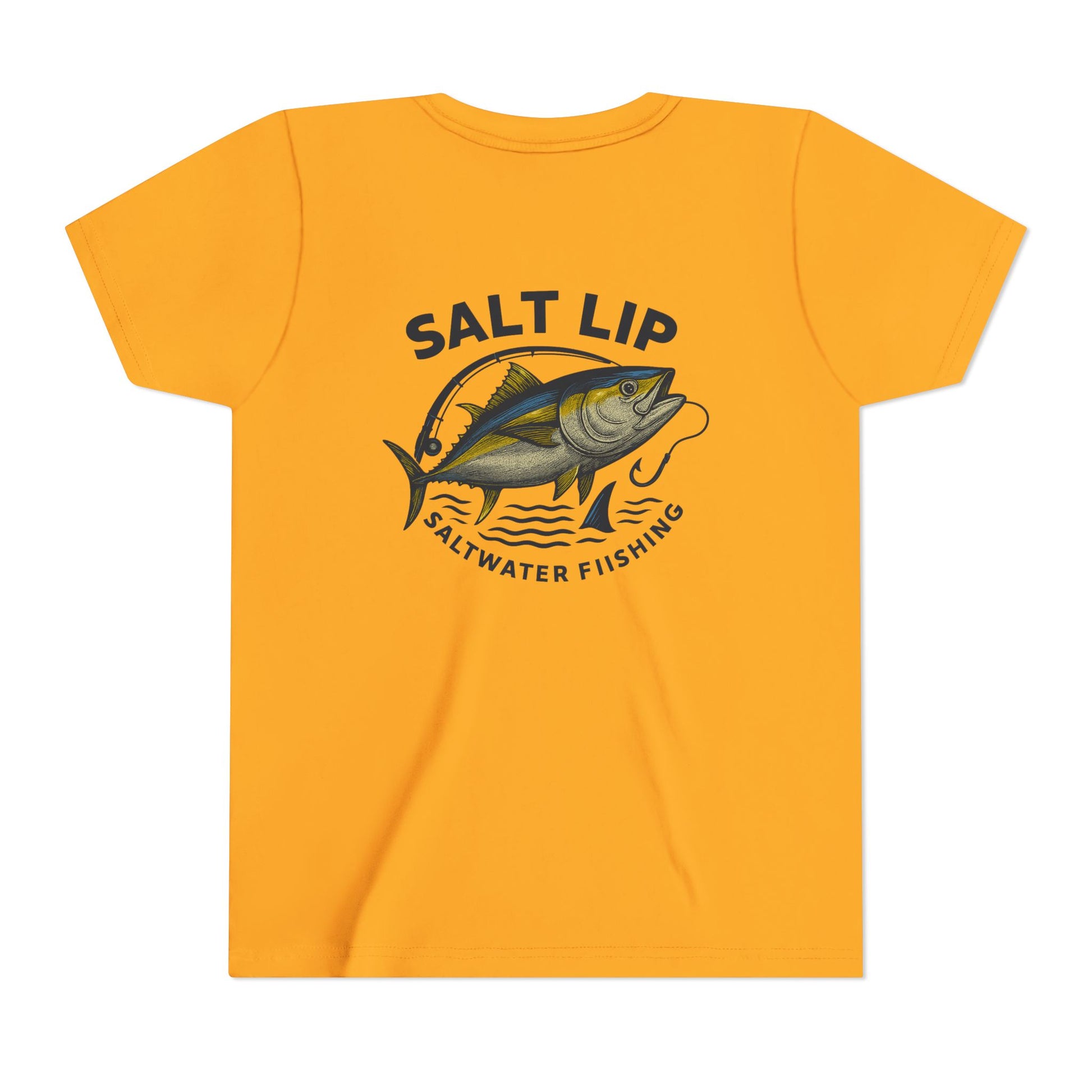 Salt Lip Youth Short Sleeve Tee - Perfect for Young Fishermen, Fishing Gifts, Casual Summer Wear, Outdoor Adventures, Saltwater Fishing Tee