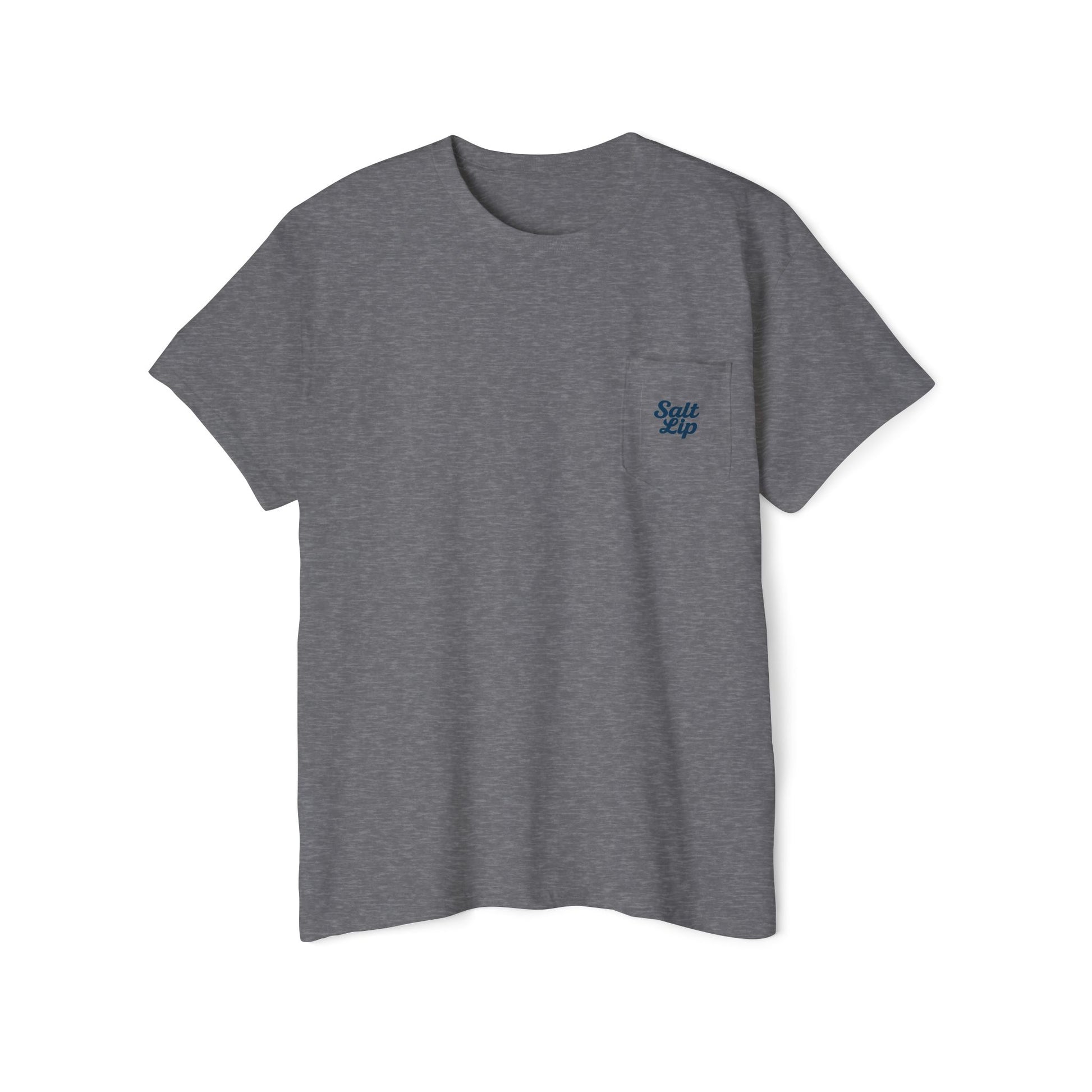 Salt Lip Fishing Pocket Tee - Unisex T-Shirt, Heavy Cotton Tee for Fishing Enthusiasts, Casual Wear, Gift for Outdoor Lovers, Summer Vibe