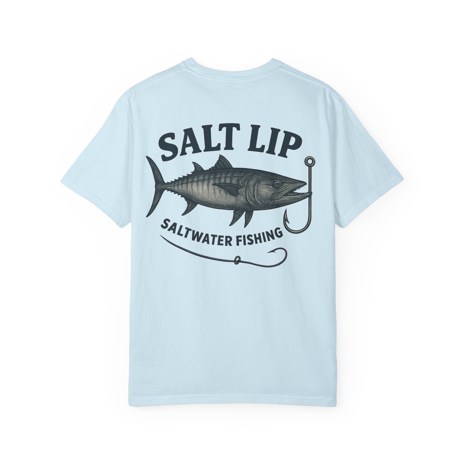 Salt Lip Fishing T-shirt - Unisex Garment-Dyed Tee, Outdoor Apparel, Fishing Gift, Casual Wear, Beach Trip Essential