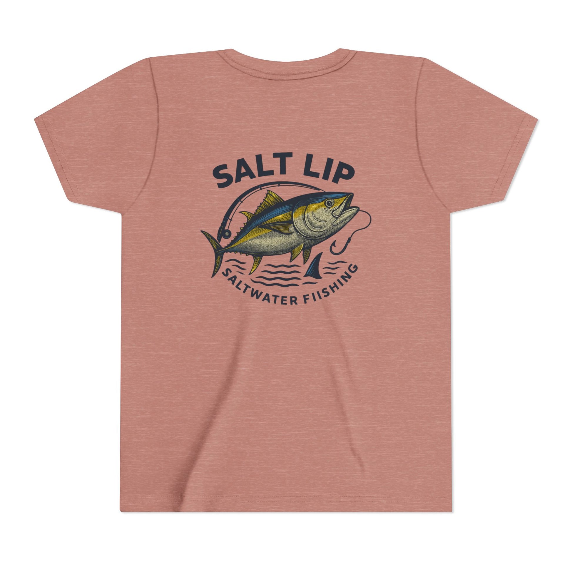 Salt Lip Youth Short Sleeve Tee - Perfect for Young Fishermen, Fishing Gifts, Casual Summer Wear, Outdoor Adventures, Saltwater Fishing Tee