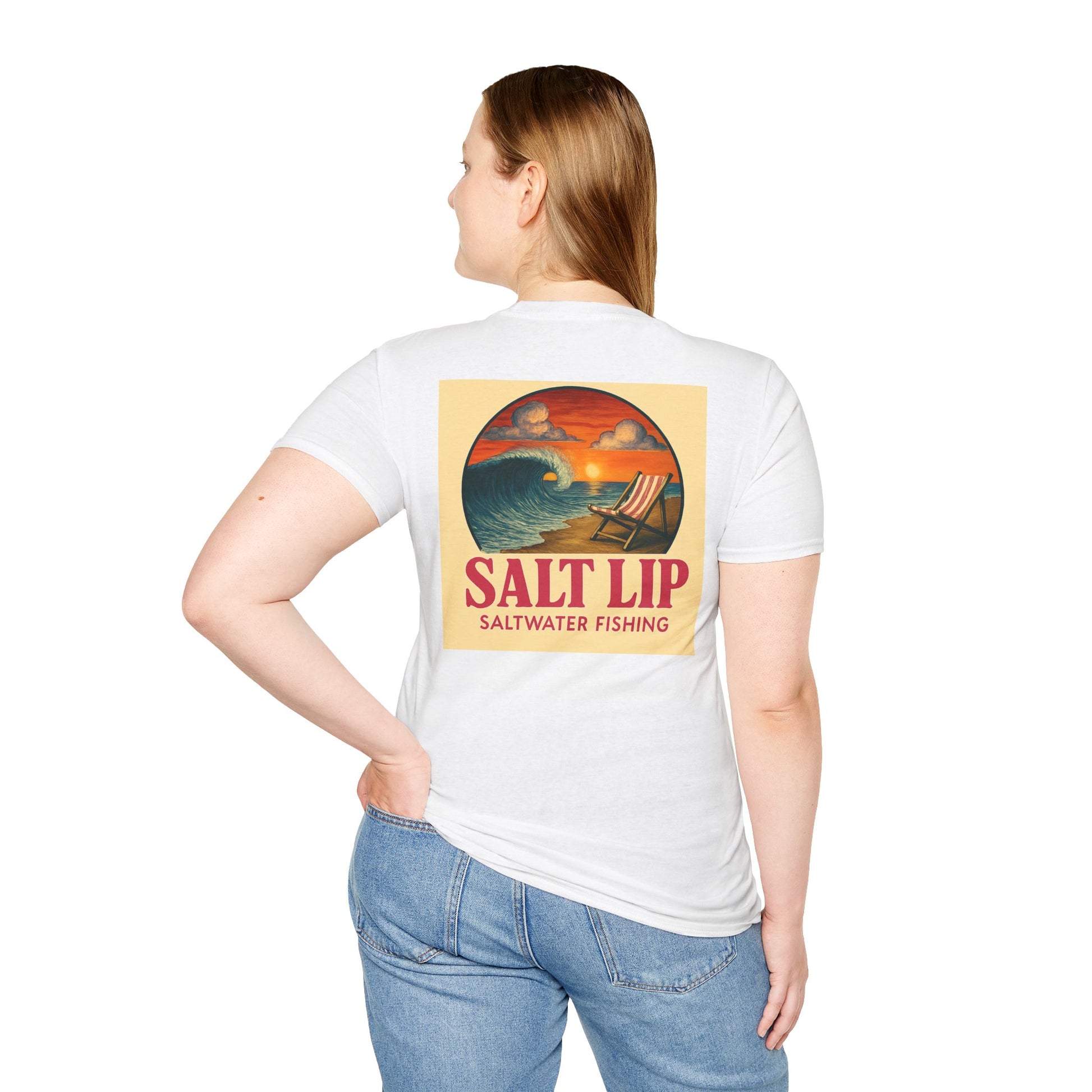 Salt Lip Fishing T-Shirt | Unisex Softstyle Tee, Beachwear, Fisherman Shirt, Summer Vibes, Casual Gift, Ocean Lover Apparel