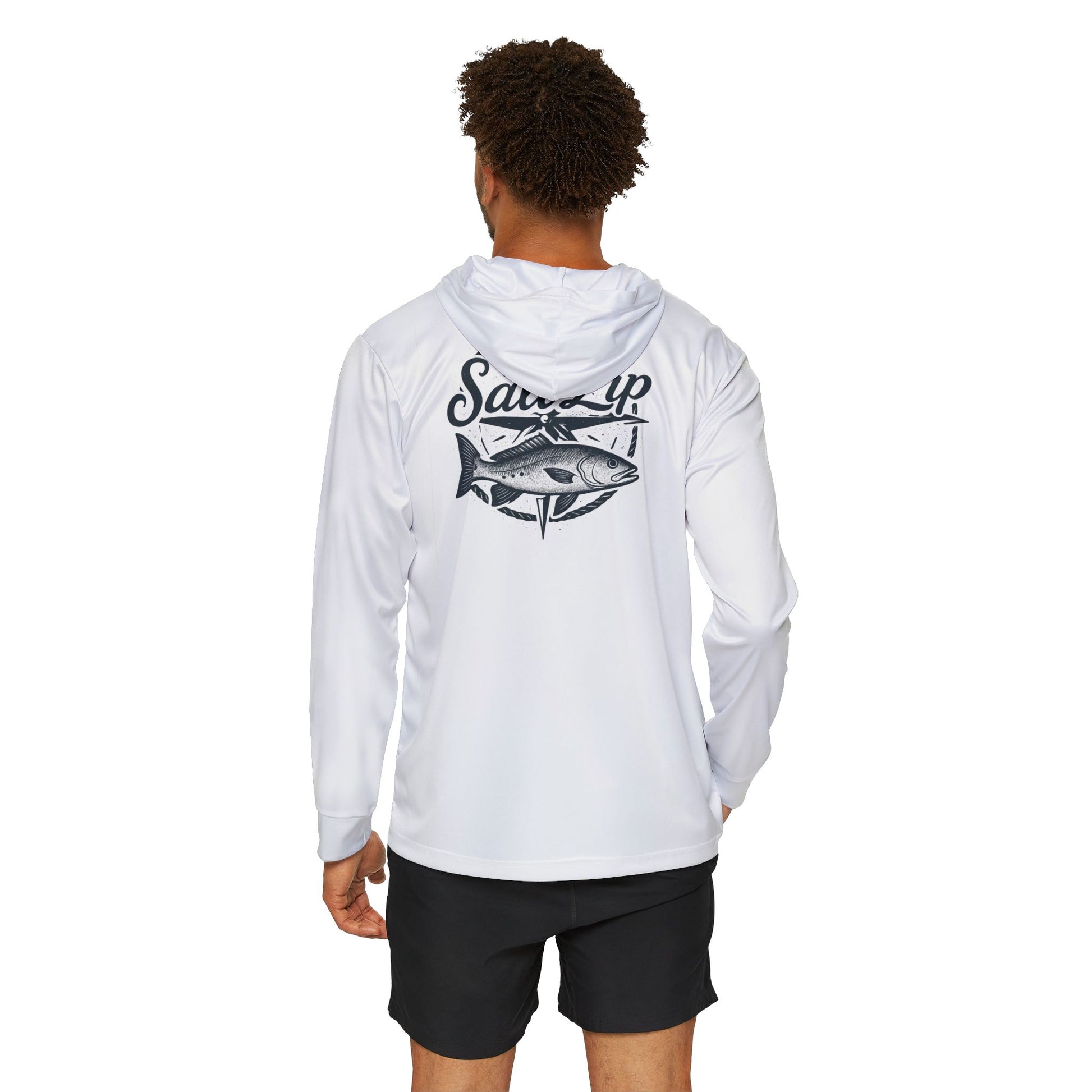Men's Sports Performance Hoodie, Fishing Gift, Outdoor Apparel, Activewear, Fishing Lover, Adventure Ready, Comfort Fit