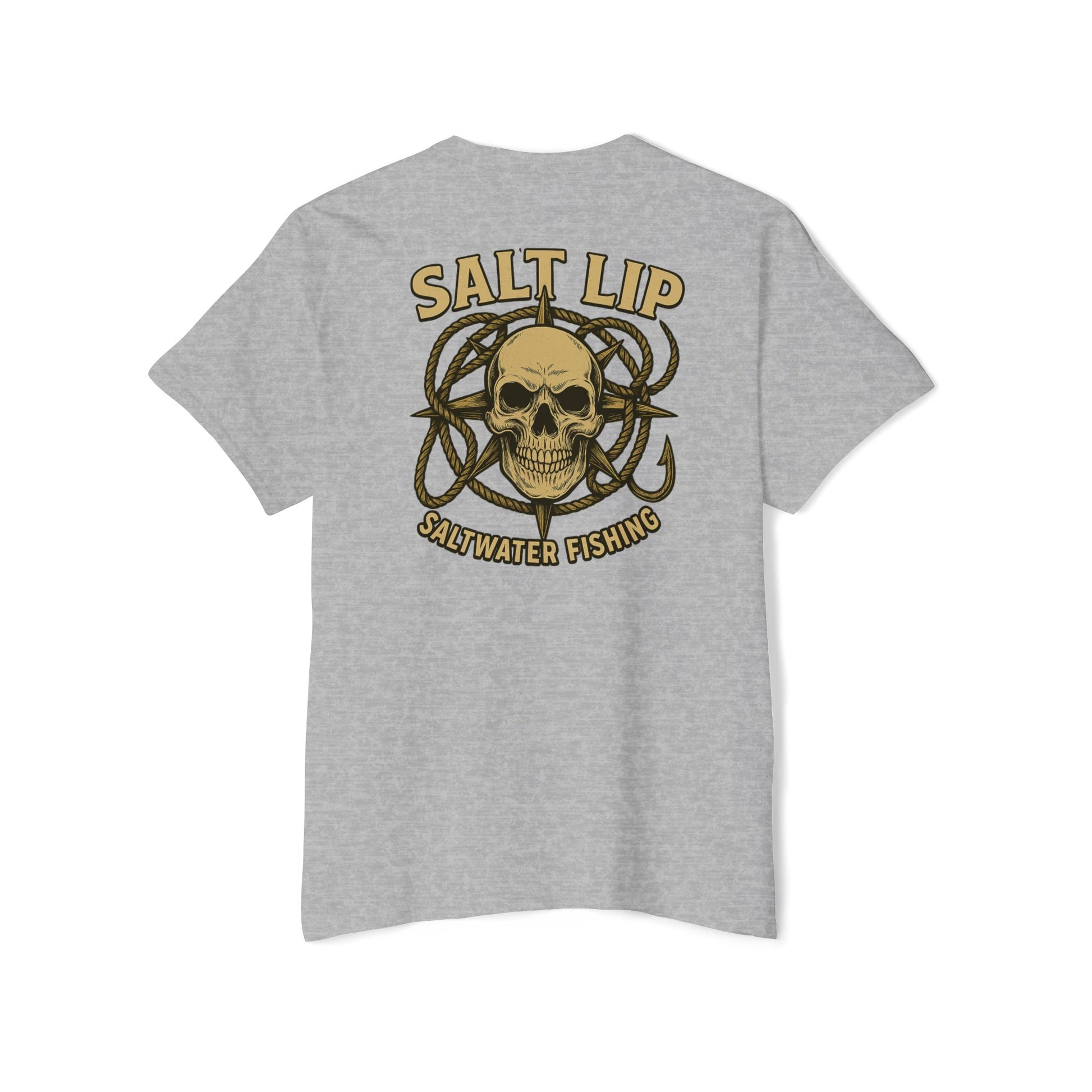Salt Lip Fishing Pocket Tee - Unisex T-Shirt, Heavy Cotton Tee for Fishing Enthusiasts, Casual Wear, Gift for Outdoor Lovers, Summer Vibe