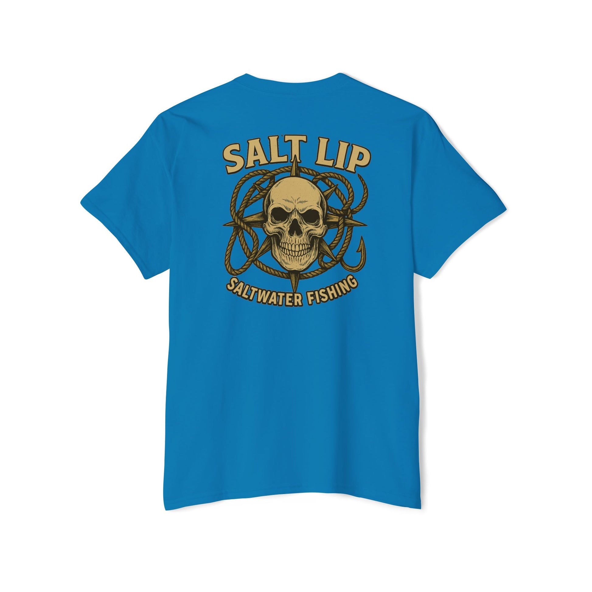 Salt Lip Fishing Pocket Tee - Unisex T-Shirt, Heavy Cotton Tee for Fishing Enthusiasts, Casual Wear, Gift for Outdoor Lovers, Summer Vibe