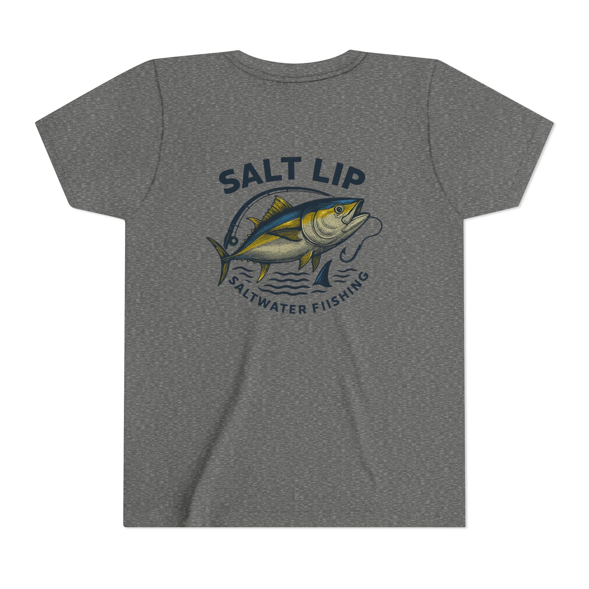 Salt Lip Youth Short Sleeve Tee - Perfect for Young Fishermen, Fishing Gifts, Casual Summer Wear, Outdoor Adventures, Saltwater Fishing Tee