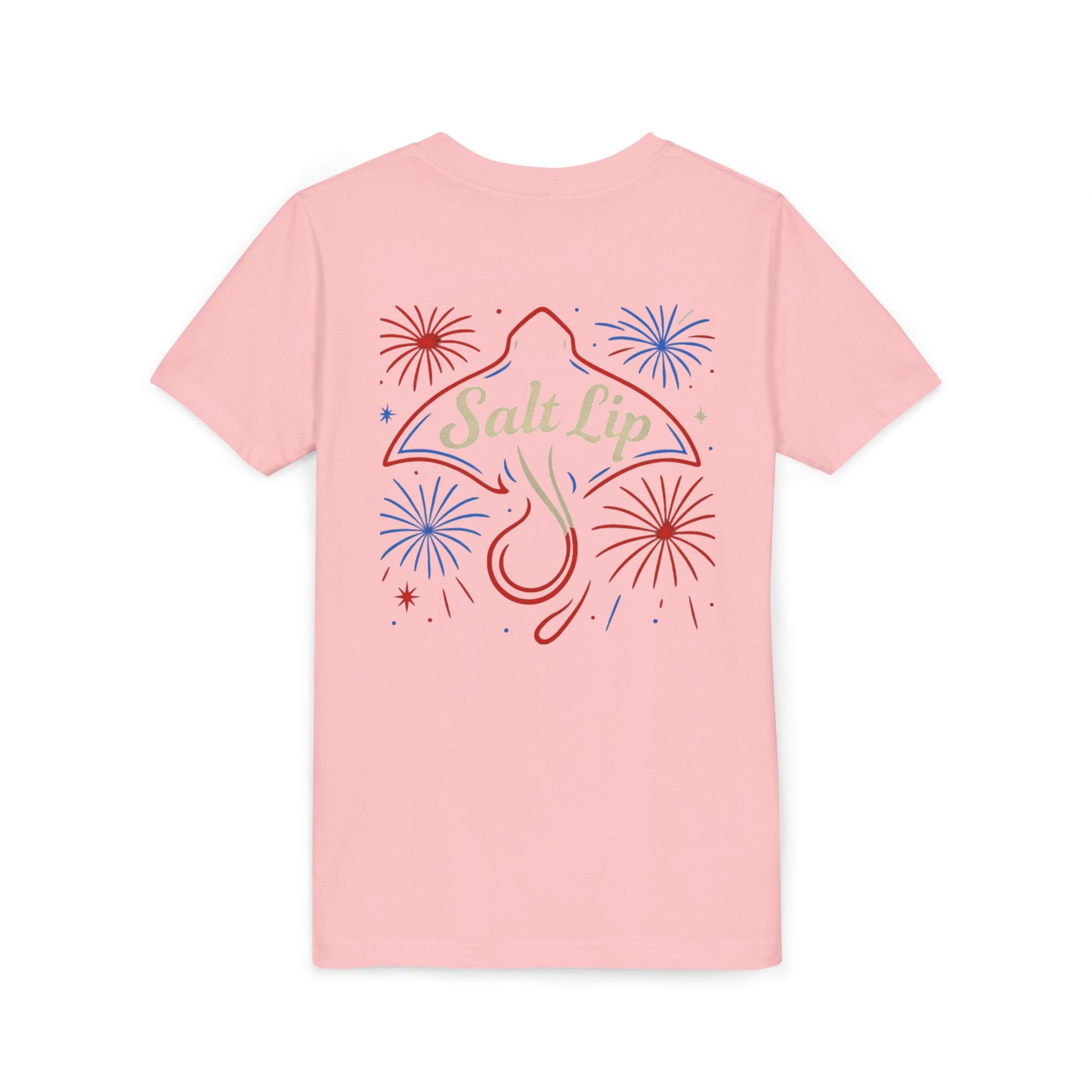 Youth Short Sleeve Tee with 'Salt Lip' Design, Perfect for Summer Days, Beach Fun, Casual Wear, Celebrations, Gift
