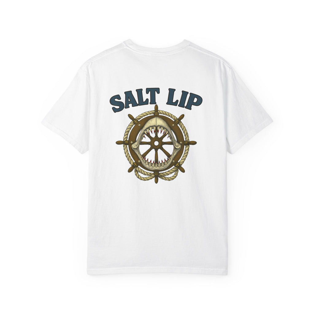 Salt Lip Men`s Garment-Dyed T-Shirt | Nautical Theme Tee, Casual Wear, Beach Lover Gift, Summer Style, Coastal Fashion