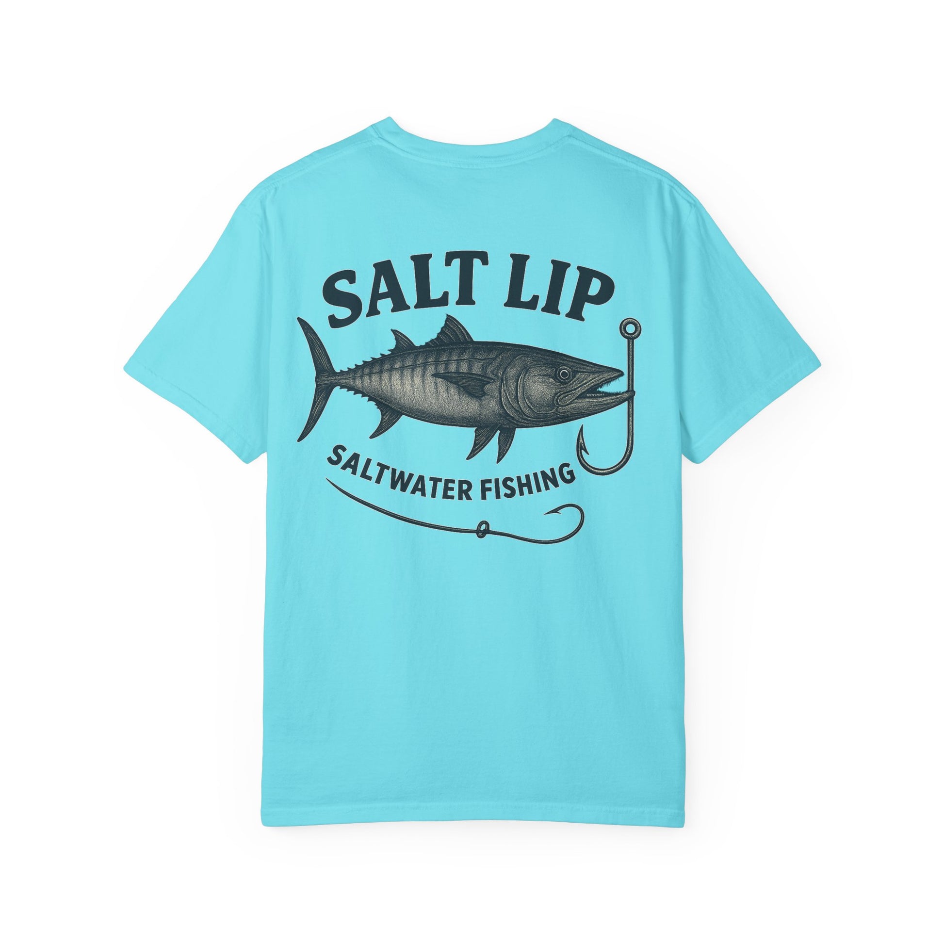 Salt Lip Fishing T-shirt - Unisex Garment-Dyed Tee, Outdoor Apparel, Fishing Gift, Casual Wear, Beach Trip Essential